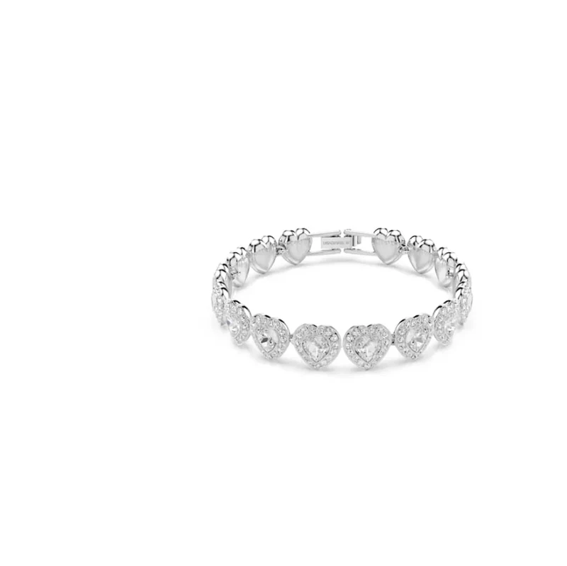 Pulsera Ariana Grande x Swarovski Ajustable Corazón Acabado en Plata