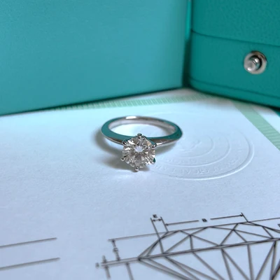 Anillo Solitario Moissanita 1.5 ct en Plata 925