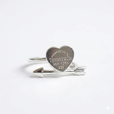 Anillo Corazón y Flecha en Plata 925