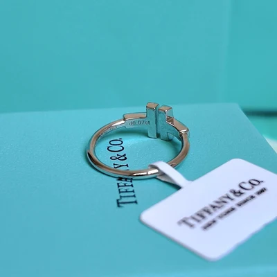 Anillo Doble Barra con Piedras en Plata 925
