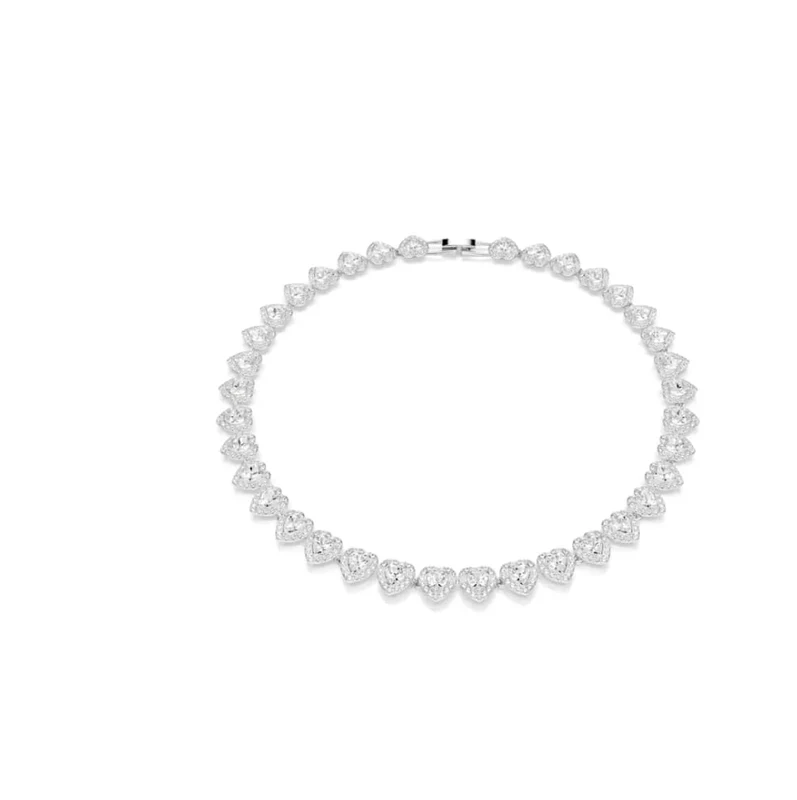 Collar Ariana Grande x Swarovski Corazón Ajustable Acabado en plata
